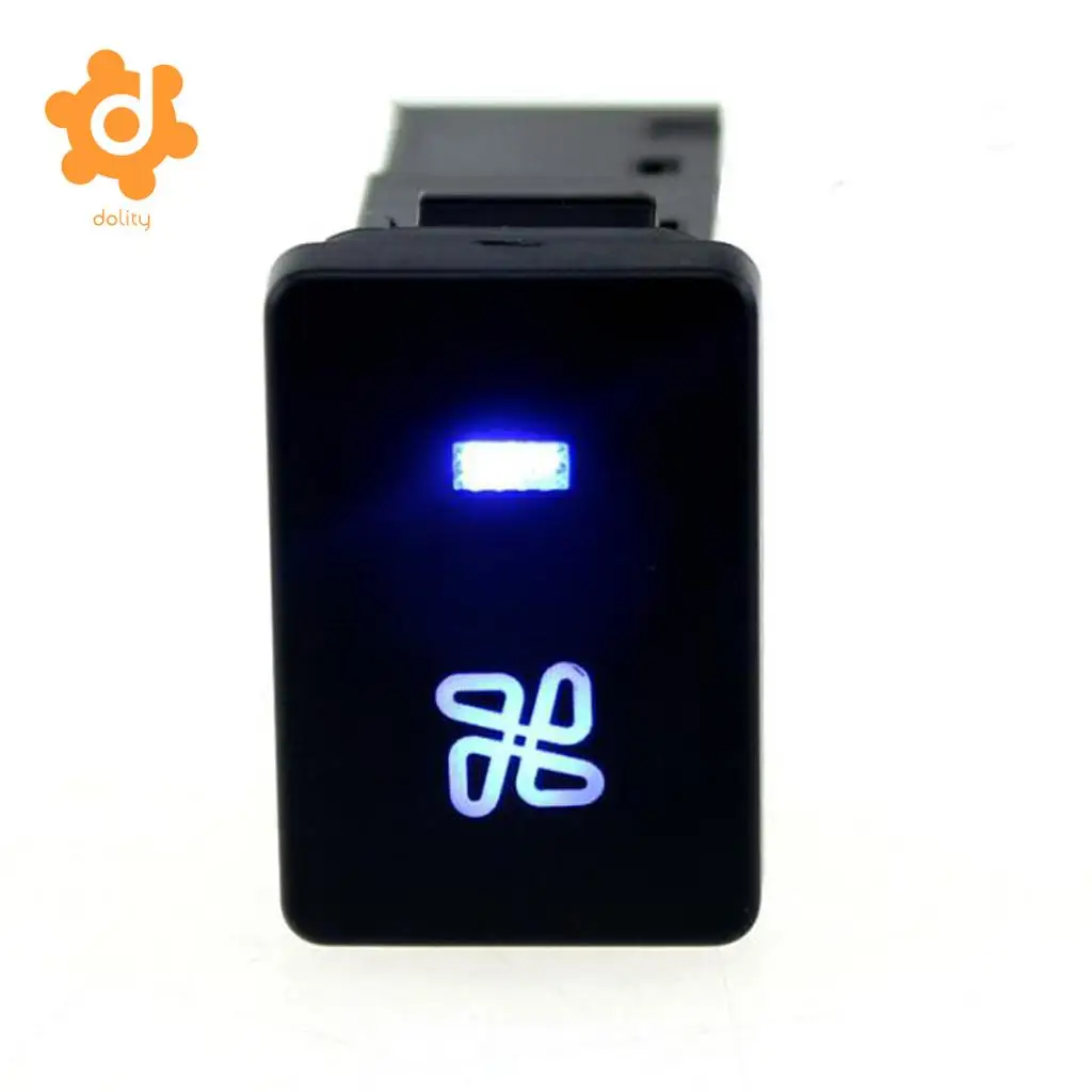 4 Pole Push Button Switch Blue LED for Toyota Camry Land Cruiser Hilux