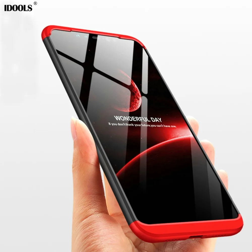 

IDOOLS Case for Xiaomi redmi note 6 pro Back Cover 3 in 1 PC Full Protection Phone Bags Cases for Xiaomi redmi note 6 pro