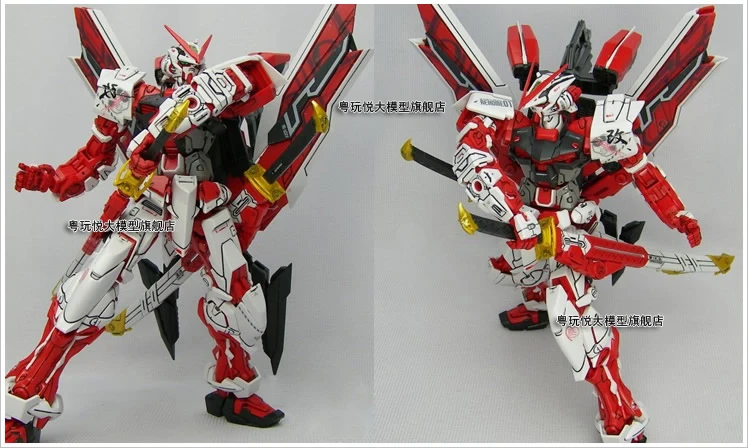Daban модель MG Gundam в красной раме MBF-P02 KAI 1/100 японского аниме наборы ПВХ Фигурки роботы детские игрушки в коробке