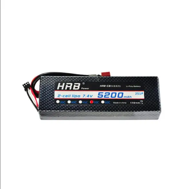 Распродажа аккумулятор hrb Lipo 2 S 3 S 4S 5S 6 S 7,4 V 11,1 V 14,8 V 1500 mah 2200 mah 3300 mah 4200 mah 5000 mah 5200 mah 6000 mah Батарея - Цвет: 2S 5200mah 50C T-H