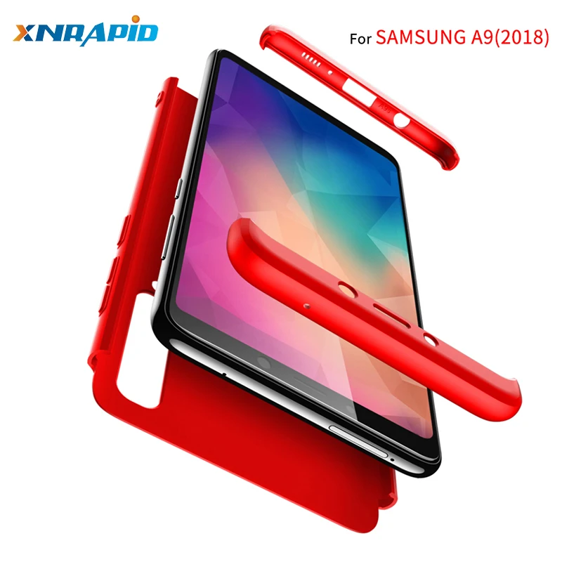 

luxury Case for Samsung A9 2018 A9 star pro Case 360 Full Protection Shock-proof Hard PC Matte for Samsung Galaxy A9s case