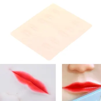 

3D Silicone Permanent Makeup Tattoo Training Practice Fake Skin Lips For Microblading Tattoo Machine Beginner