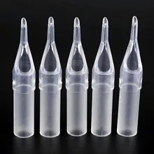 50 шт. Наконечник иглы для татуажа одноразовая шапочка насадки Пластик трубка прозрачная Стерилизованные с круглым горлышком, составленных из предметов разных размеров 3R 5R 7R 9R 11R