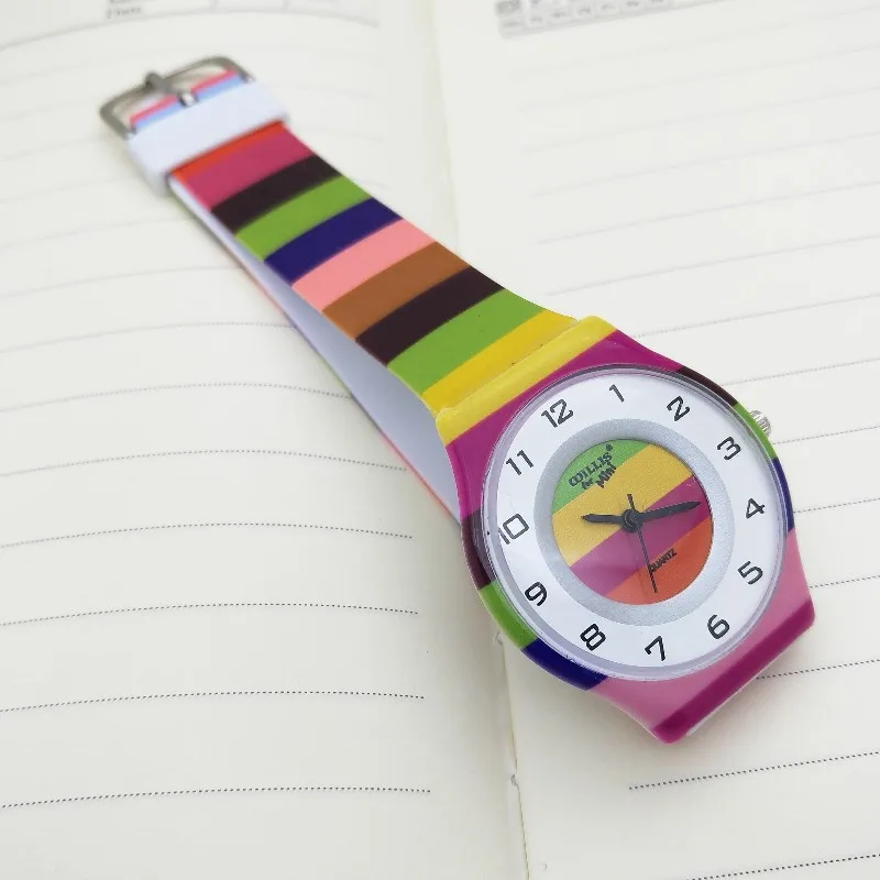 Новая мода ретро Искусство Цветы женские часы творческая личность желе часы силиконовые водонепроницаемые спортивные корейские часы Харадзюку