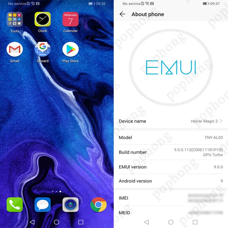 Оригинальный HONOR Magic 2 Мобильный телефон 6 39 дюймов 8 Гб 128 ГБ Kirin 980 Восьмиядерный