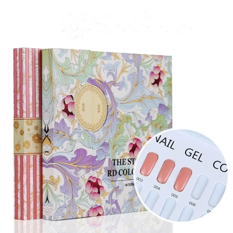 

LUOLLOVE Wonderful 120 Colors/Book Nail Color Book Display Book Chart Nail Art Tips Book Tips Nail Art display
