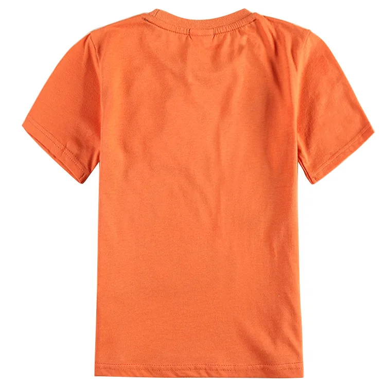 boys orange t shirts kids clothes cartoon boys children t shirts