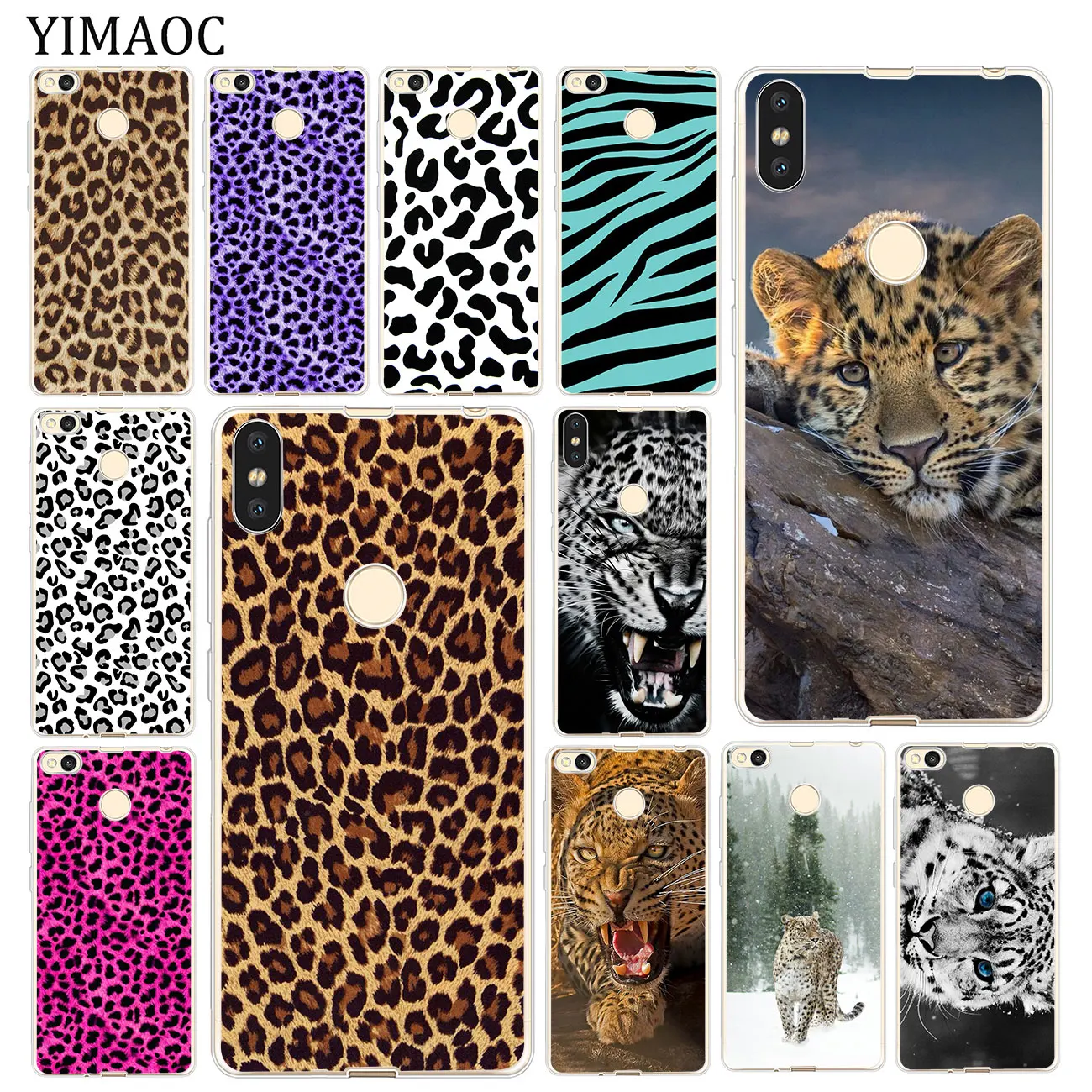 

YIMAOC Snow Leopard print Soft Silicone Case for Xiaomi MI Redmi 7A 6A 4A 4X S2 K20 GO Note 8 7 5 6 Pro Plus 4 Cover