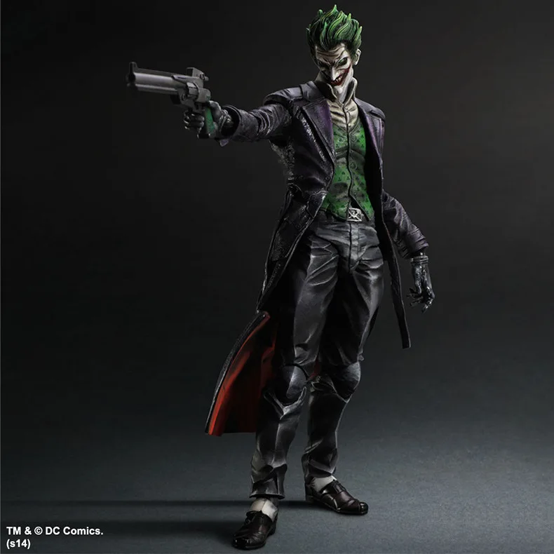 

MODEL FANS 26cm PLAY ARTS KAI Batman Arkham Origins The Joker PVC Action Figure Colletible Model Toy