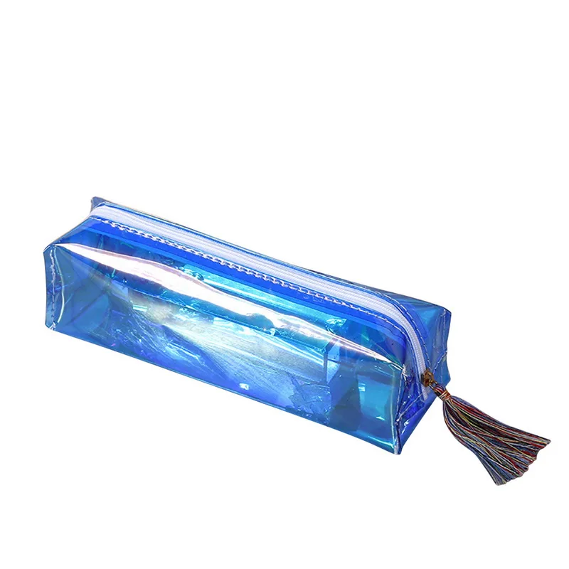 

WENYUJH Fashion Holographic Laser Cosmetic Bags Women Neceser Zipper Make Up Bag PVC Pouch Wash Toiletry Travel Organizer Case