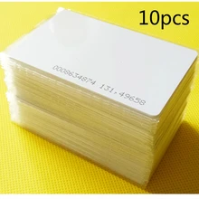 Горячая 10 шт./лот rfid карты 125 кГц TK4100 пустая смарт-карта EM4100 ID ПВХ карта с номером серии UID для системы контроля доступа