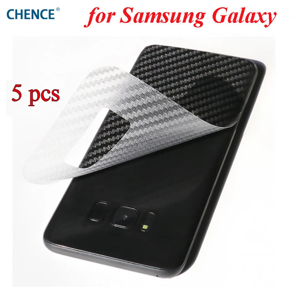 5 шт./лот chence 3D ясно углеродного волокна задняя защитная пленка для Samsung Galaxy S8 плюс
