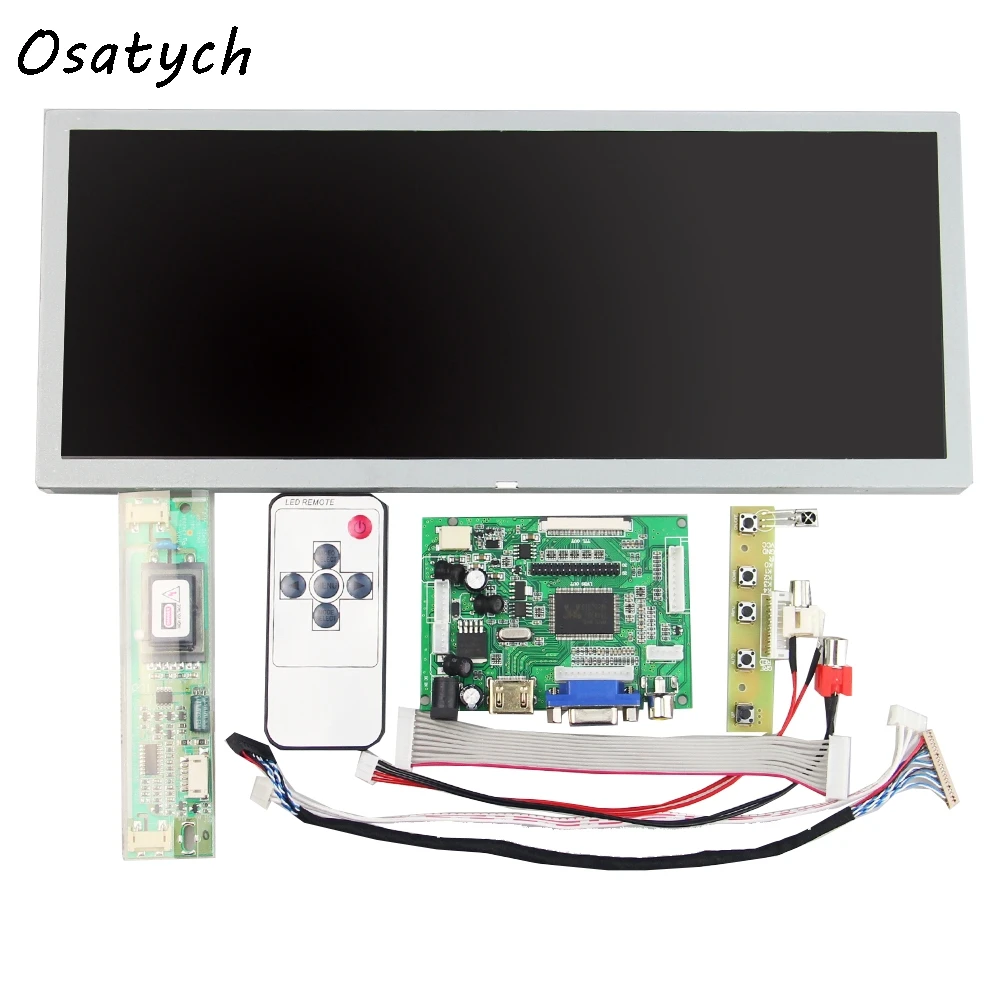 

HDMI+VGA+2AV LCD Controller Drive Board +12.3inch 1280*480 LQ123K1LG03 LCD Panel