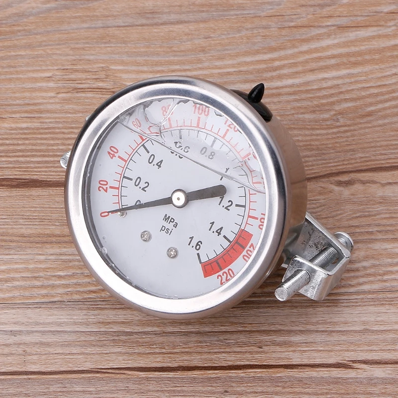 Kopen Goedkoop 0 1.6MPa 0 220psi Water Vloeibare Manometer Meter 1 4