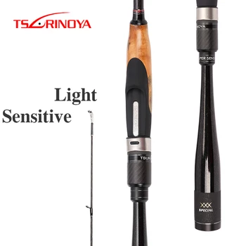 

TSURINOYA 1.95m 2.01m Spinning Baitcasting Fishing Rod L/ML Power Carbon Fiber Handle FUJI Guide Ring and Reel Seat Carbon Rods