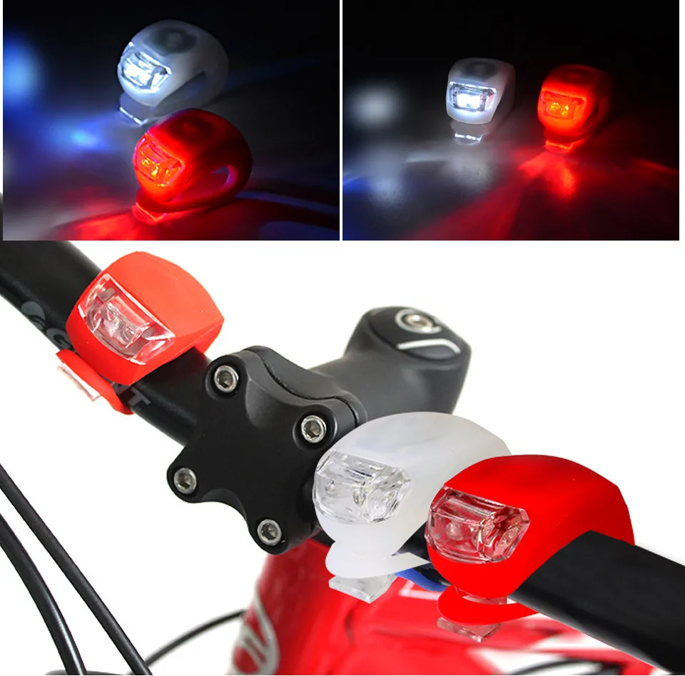 Мини Brillant водонепроницаемый силиконовый Предупреждение светильник светодиодный передний светильник задний фонарь велосипедный светильник BL8031