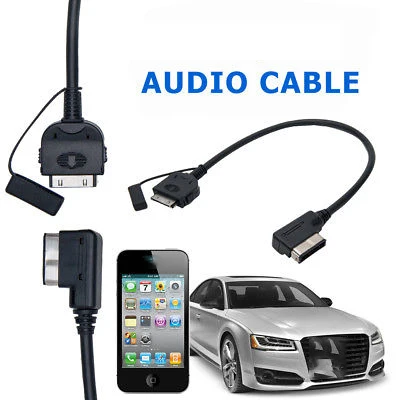 

For Audi +iPod iPhone AMI MMI Audio Cable Adaptor Interface Lead Connector