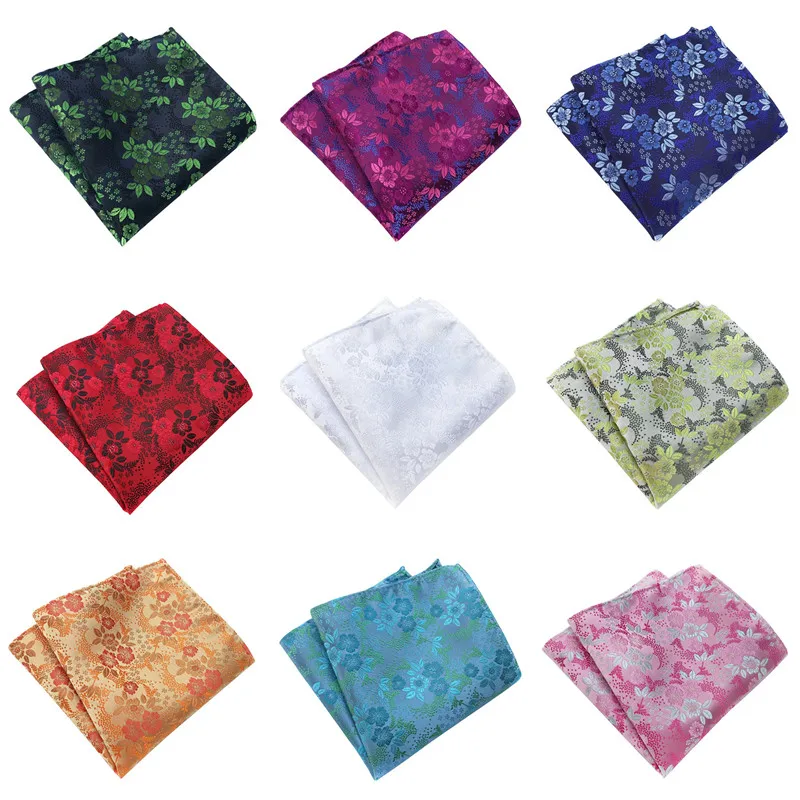 

CityRaider Brand Designer Yellow Silk Handkerchiefs for Men Green Cotton Pocket Square White Blue Purple C040