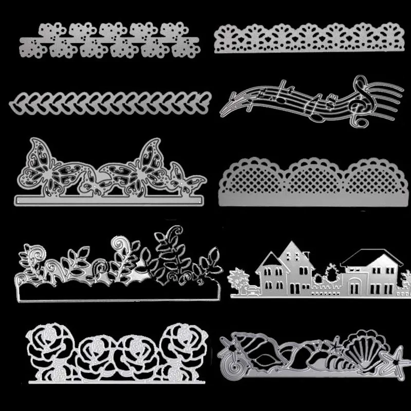 

Lace Metal Cutting Dies For DIY Stamp Scrapbooking Photo Album Embossing Paper Wedding Cards Making Decorative Crafts Party Gift