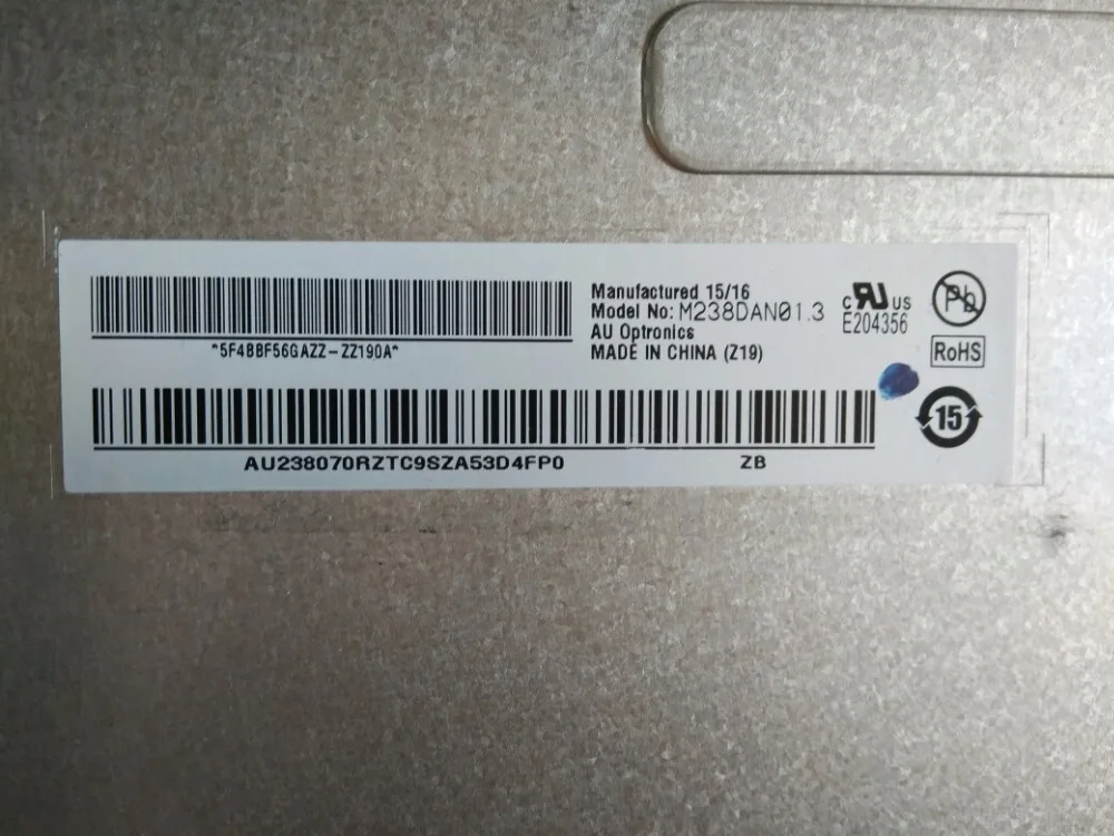 

Original 23.8 inch M238DAN01.3 LED LCD screen grade A one year warranty
