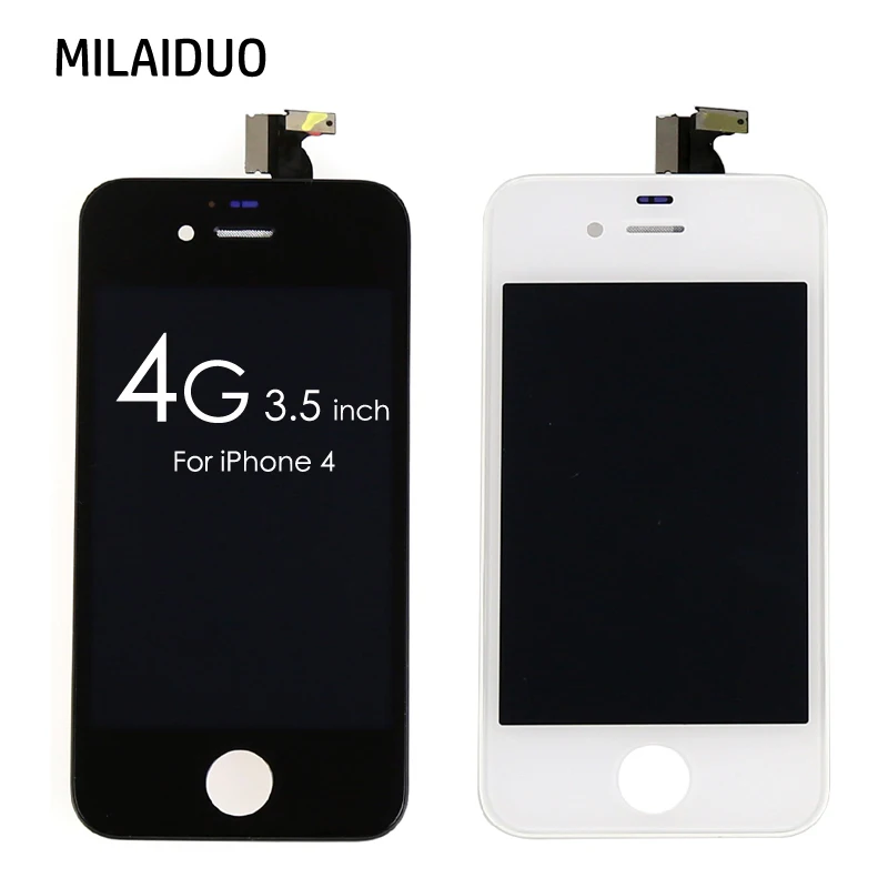 LCD Display For iPhone 4 4G Touch Screen Digitizer Assembly Replacement Parts White Black 100% Brand New AAA Quality Mobile | Мобильные