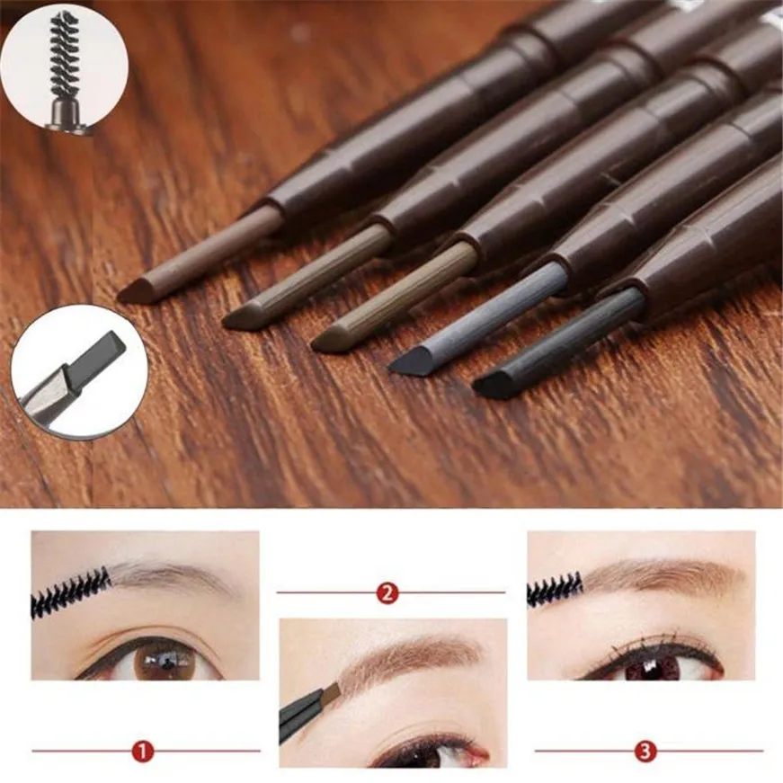 

2017 Waterproof Eyebrow Pencils Brush Makeup Cosmetic Tool eyebrow