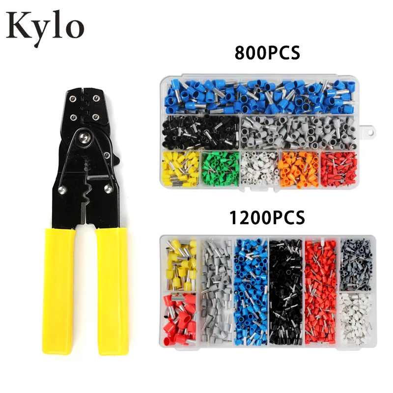 

Multi-function wire stripper crimping pliers crimping tool set multitool electric wiring tools with Terminals Kit