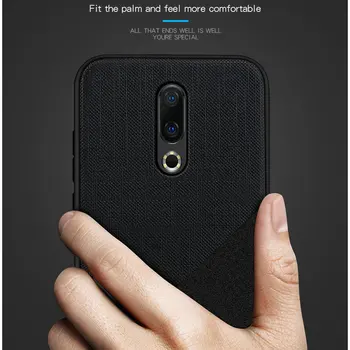 

Mofi PC+Cloth Mixed Color Back Cover Meizu 16th M16 16 th Plus Smartphone Soft Edge Case on Meizu 16th 16 th Plus Case 16th Plus