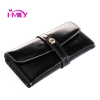 

New Arrival Women Wallet Natural Cowhide Money Bag Fashion Genuine Leather Women Three-fold Purse New Design Fashion Coin Wallet