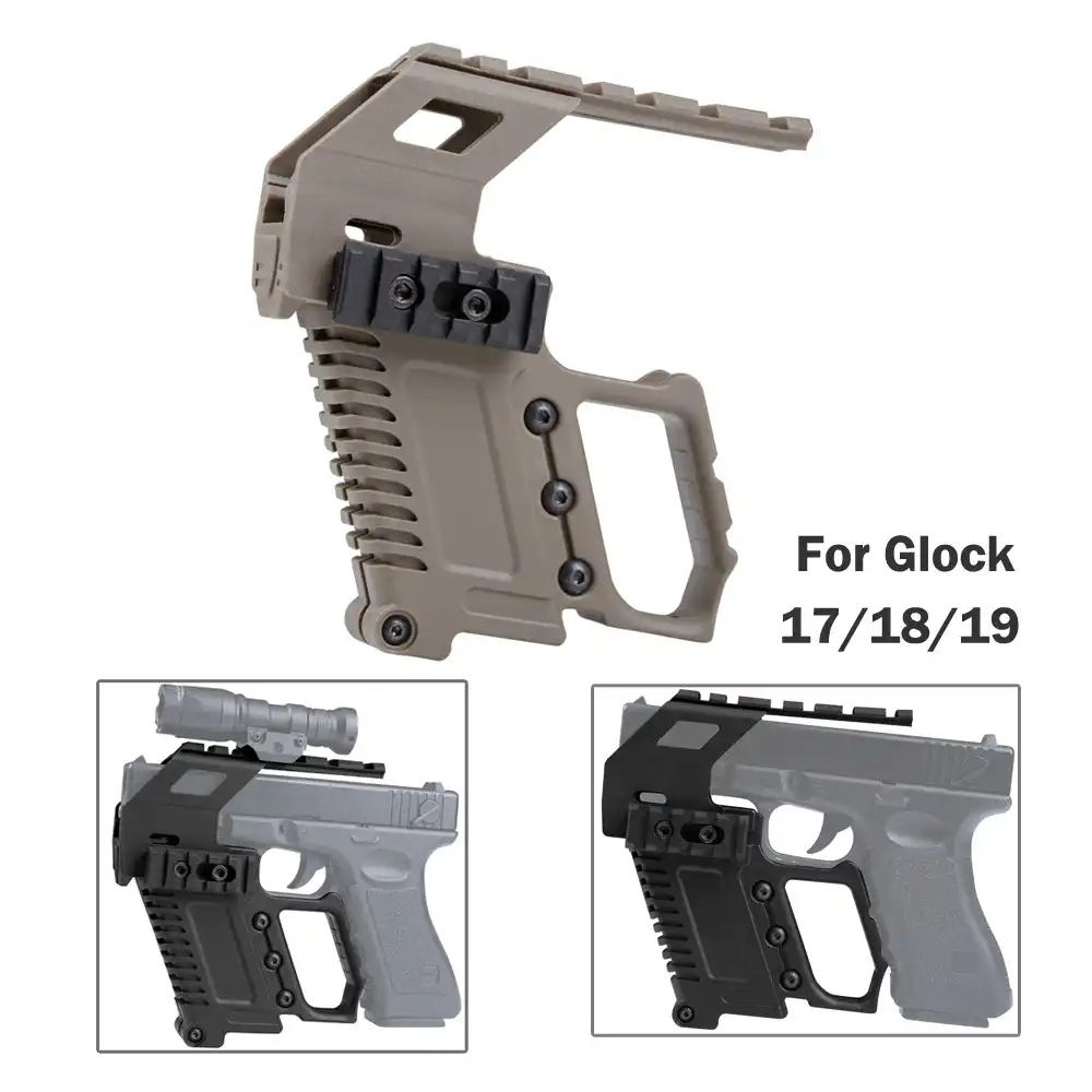 Tactical Pistol Carbine Kit Glock Rail Base Loading Device For Glock 17