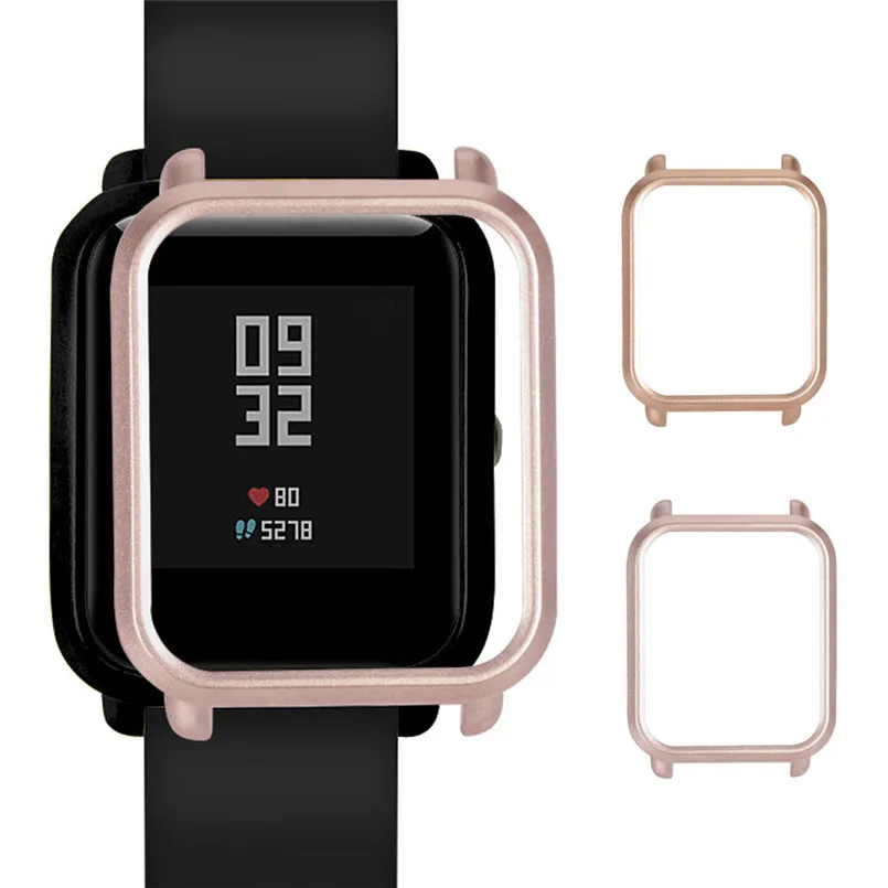 

Slim Colorful Case Cover Frame PC Case Cover Protect Shell For Xiaomi Huami Amazfit Bip Younth Watch Slim and Lightweight 40MR29