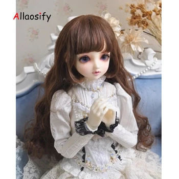 

Bjd hair Prompt BJD wig imitation mohair super soft silky 1/3 1/4 1/6 temples natural curls Allaosify