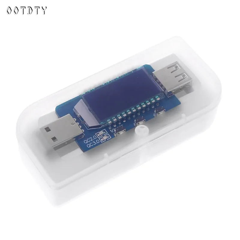 OOTDTY QC2.0/QC3.0 триггер USB цифровой электронный скам банк питания быстрое зарядное устройство триггер w/измеритель напряжения тока