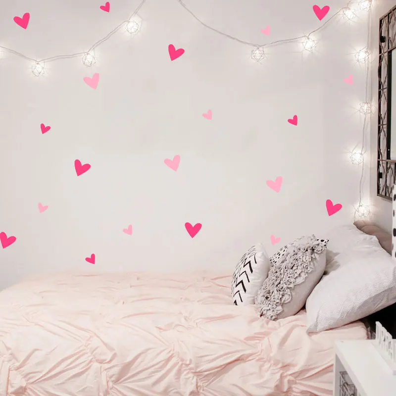 Heart Wall Sticker font b Baby b font Nursery Love Heart Wall Decal Kids Room DIY