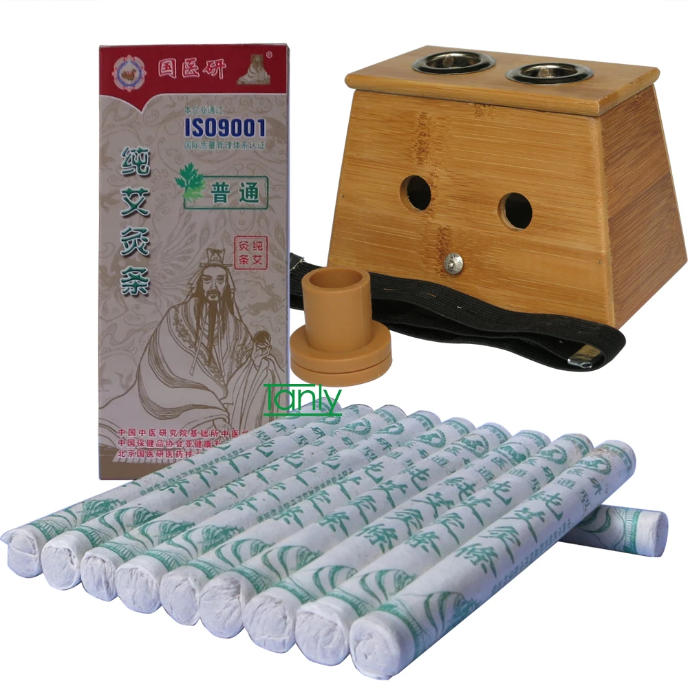 

wholesale & retail guoyiyan common pure moxa moxibustion stick 1.8x20cm (2pack+1pcs box)/set