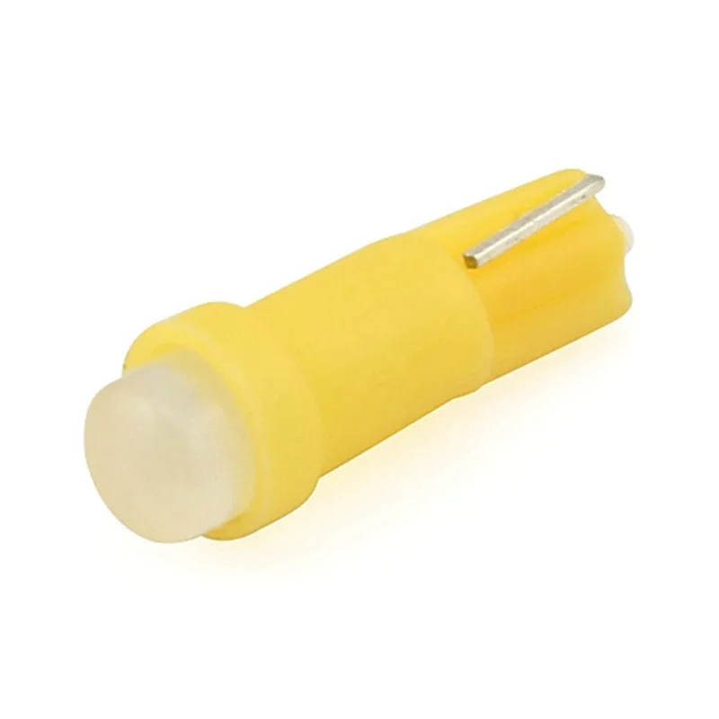 T5 Car Styling Cob 1 Smd  Led Car Door Wedge Reading Lamp Automobile Dashboard Light Instrument Bulb 12V .01