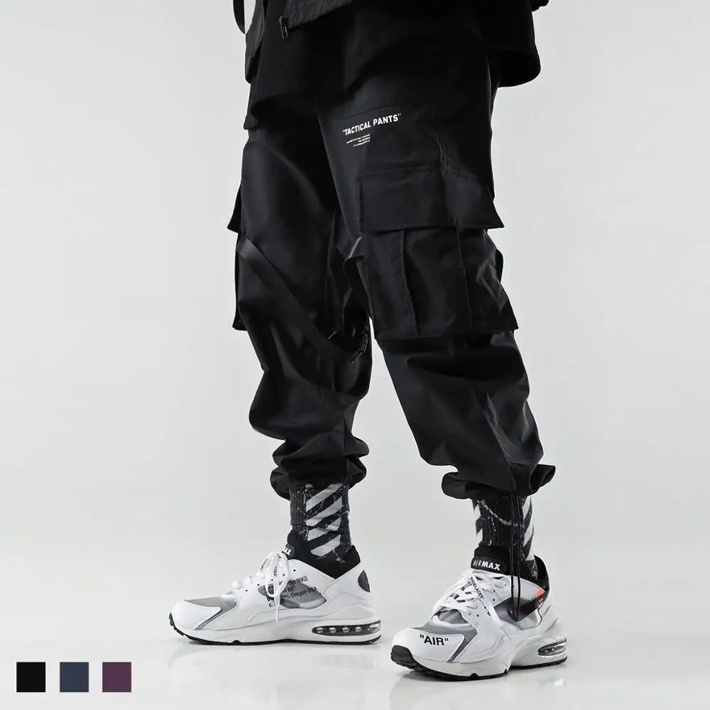 

pantalon cargo hombre punk pants loose erkek kargo pantolon kpop hip hop ulzzang pants men harajuku modis streetwear trousers