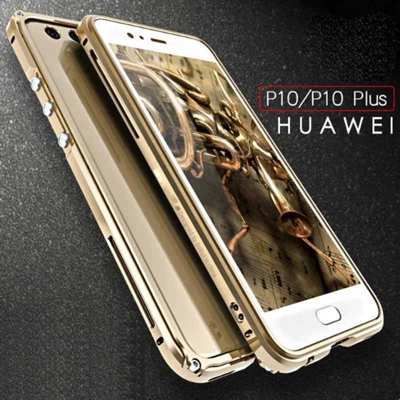 imágenes para Huawei huawei p10 p10 case cubierta de metal más armadura de aluminio marco de metal botón p 10 plus a prueba de golpes volver transparente backplane imágenes para Huawei huawei p10 p10 case cubierta de metal más armadura de aluminio marco de metal botón p 10 plus a prueba de golpes volver transparente backplane