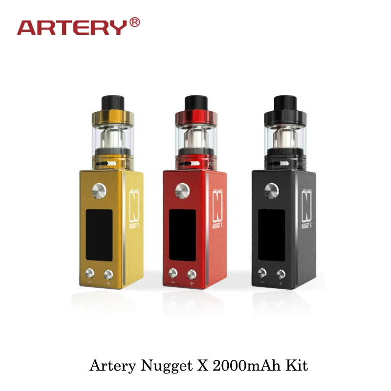 

Electronic Cigarettes 50W Artery Nugget X 2000mAh Box Mod With Artery AT22 Tank 2mL Capacity Vape Vaporizer Upgradeable Firmware