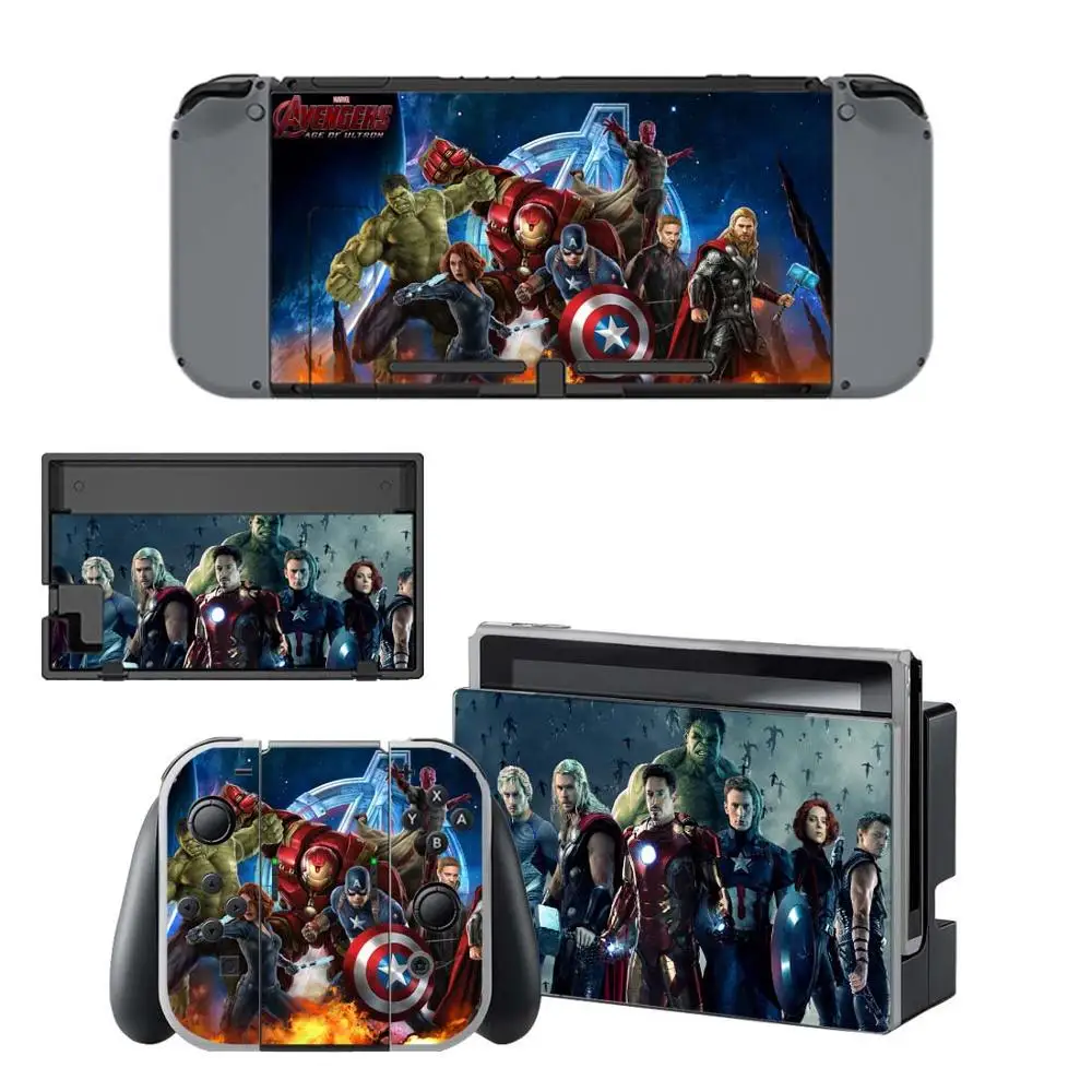 Мстители супер герой marvel rend Switch Skins наклейка nintendo switch наклейка для консоли nintendo Switch контроллер Joy-con - Цвет: YSNS1649