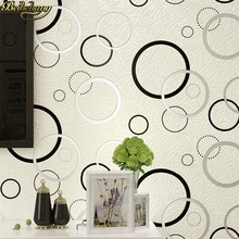Beibehang 3D Современные Простые обои домашний Декор Гостиная Спальня геометрический круг обои для стен ТВ фон потолок