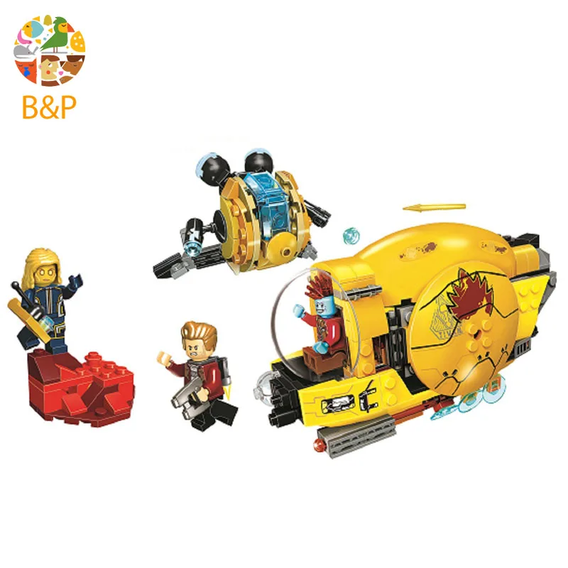 

76080 337pcs Super Heroes series Guardians of the Galaxy Ayesha's Revenge Building Blocks Toys For Children 10745 Bela