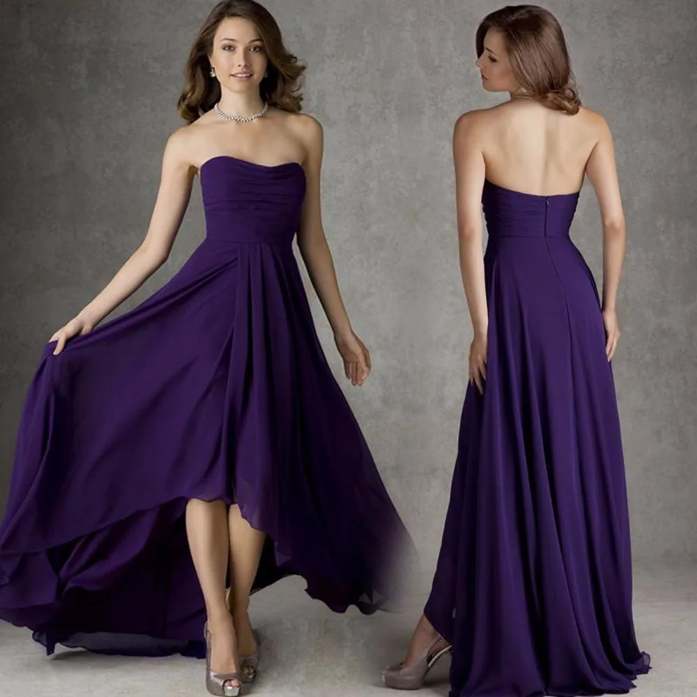 vestido de festa 2019 New Arrival High Low Bridesmaid  