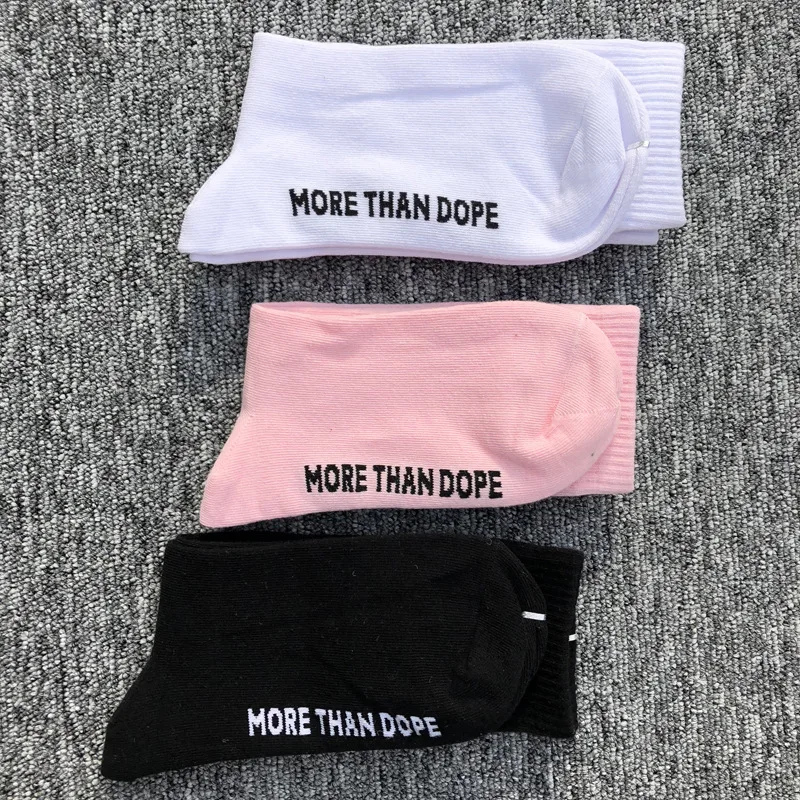 2019 New Women Printed Socks Cute Cortoon Animal Pink Panther Letters Inscription Black White Cotton Funny Socks For Female