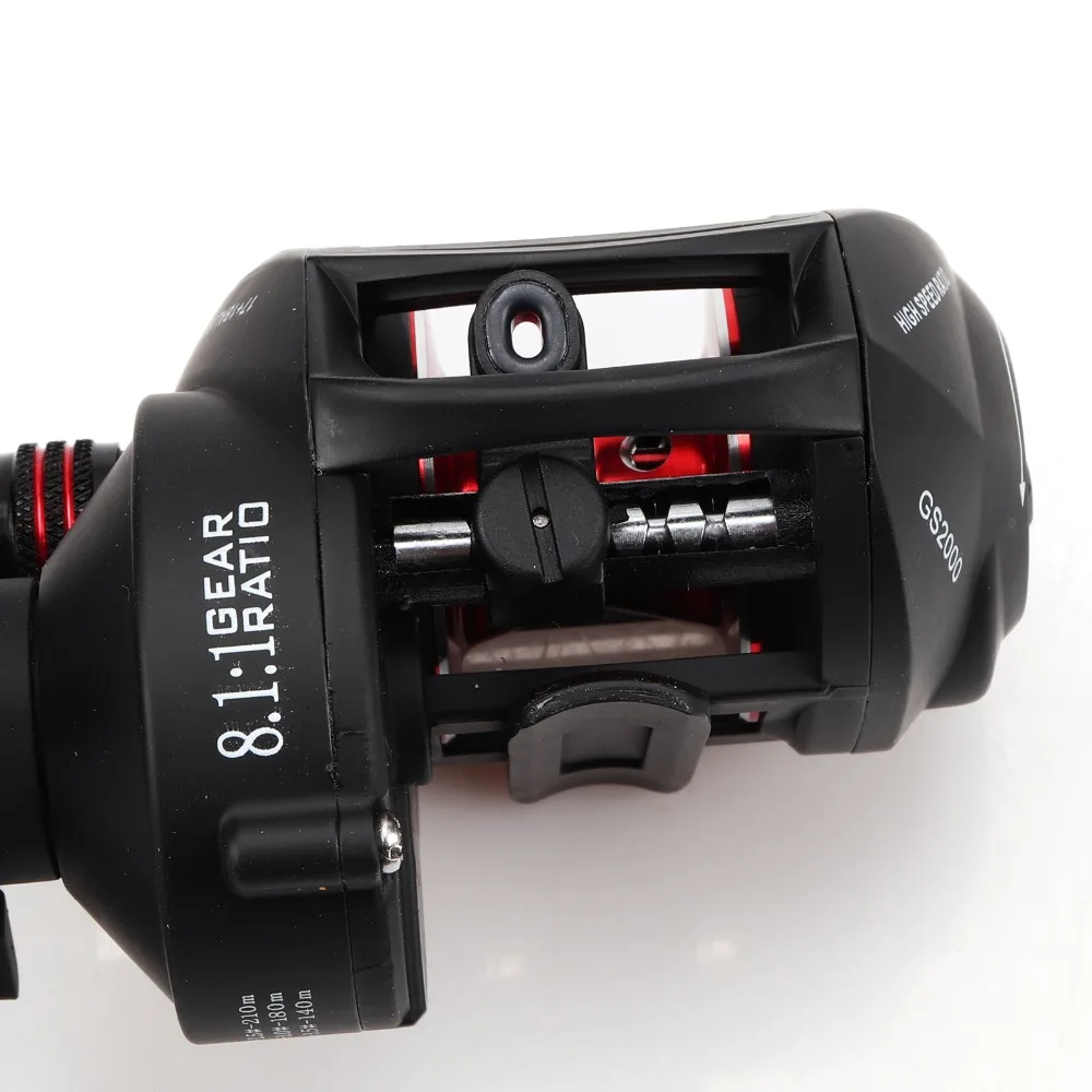Fishing Reel Baitcasting Reel High Speed 8.1:1  Ball Bearings 7+1 Left Right Hand Baitcasting  Fishing Wheel With Magnetic Brake