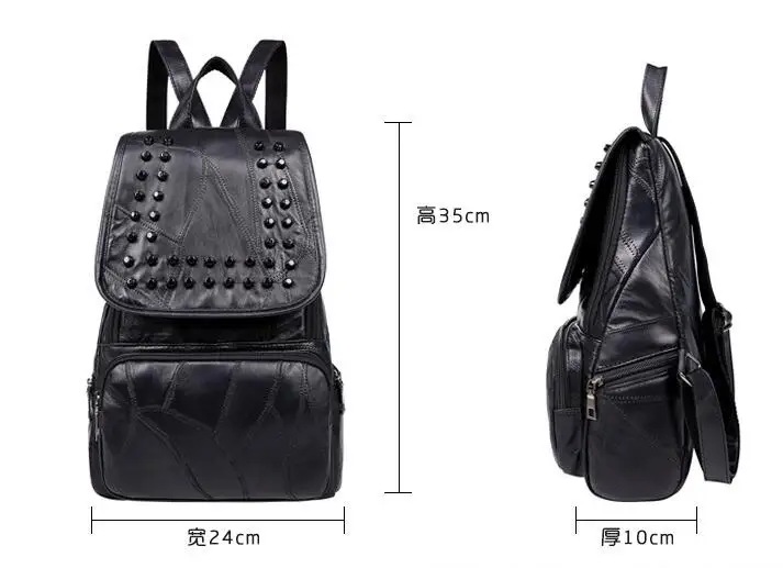 

R The new model of the new skin - leather rivet with a single shoulder - shoulder bag is a bag of European and American fashion