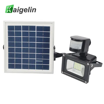 

2PCS Kaigelin LED Solar Flood Light Outdoor Lighting 10W Floodlight With PIR Motion Sensor 5730 SMD DC12V Cold White Floodlights