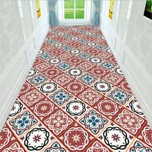 Классический Европейский красные, синие коврики с принтом ковры, детские Нескользящие носки для Холл коридор Спальня, гостиной, художественное украшение для дома