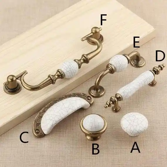 1 Pc Ceramic Knobs Pulls Dresser Drawer Knob Pull Handles Cabinet