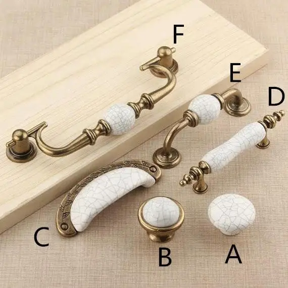 1 Pc Ceramic Knobs Pulls Dresser Drawer Knob Pull Handles Cabinet Door Handle Pull Antique Bronze White Crack Porcelain 1 Pc Ceramic Knobs Pulls Dresser Drawer Knob Pull Handles Cabinet Door Handle Pull Antique Bronze White Crack Porcelain